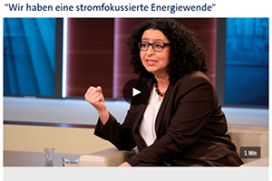 Prof Messari-Becker spricht bei anne will über die Energiewende.