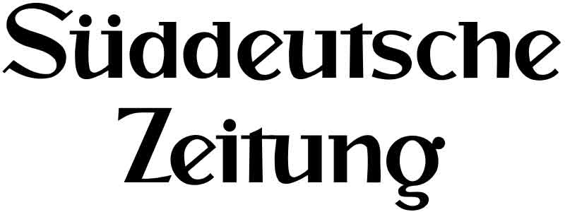Logo mit schwarzem Schirftzug 'Süddeutsche Zeitung'